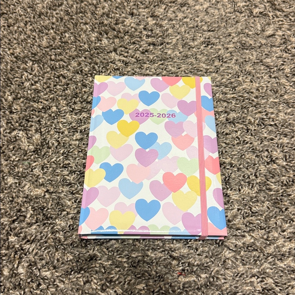 Colorful Heart Pattern Planner 2023-2026